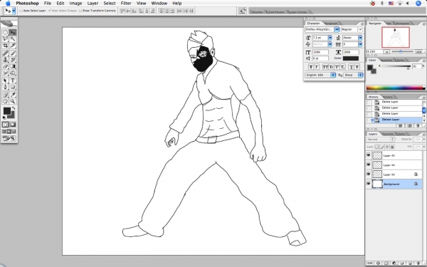 Creation of Narutric (fighter): Step 1